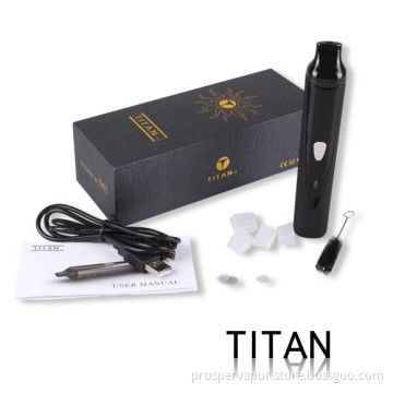 New Electronic Cigarette Titan Dry Herb Vaporizer for Wax Dry Herb Electronic Cigarette Vaporizer